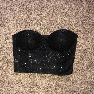 Charlotte Russe black bustier